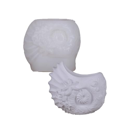 Conch Siliconform Für Handgefertigtes Harzhandwerk Schmuckhalter Dekorative Zement Pflanzer Kunstprojekte Kerzenbecher Form Conch Siliconform Für Handgefertigtes Harzhandwerk Schmuckhalter Dekorative Zement Pflanzer Kunstprojekte Kerzenbecher Form von Fhsqwernm