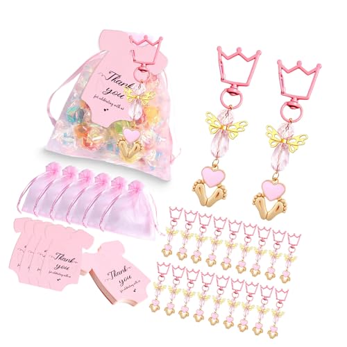 Fhsqwernm Handgefertigte Schlüsselanhänger und Dankeskarten für Braut, Dusche, Hochzeit, Souvenir, Abschlussfeier, Partyzubehör, 20 Stück Fhsqwernm Handgefertigte Schlüsselanhänger und Dankeskarten für Braut, Dusche, Hochzeit, Souvenir, Abschlussfeier, Partyzubehör, 20 Stück von Fhsqwernm