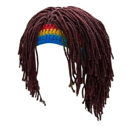 Fhsqwernm Wintermütze, Haare, Rastas, Perücken, Barthut, Haare, Häkelmütze, Mützen, Halloween, Stricken, Hut mit Dreadlocks Fhsqwernm Wintermütze, Haare, Rastas, Perücken, Barthut, Haare, Häkelmütze, Mützen, Halloween, Stricken, Hut mit Dreadlocks von Fhsqwernm