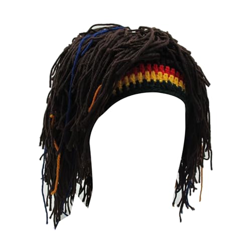 Fhsqwernm Wintermütze, Haare, Rastas, Perücken, Barthut, Haare, Häkelmütze, Mützen, Halloween, Stricken, Hut mit Dreadlocks Fhsqwernm Wintermütze, Haare, Rastas, Perücken, Barthut, Haare, Häkelmütze, Mützen, Halloween, Stricken, Hut mit Dreadlocks von Fhsqwernm
