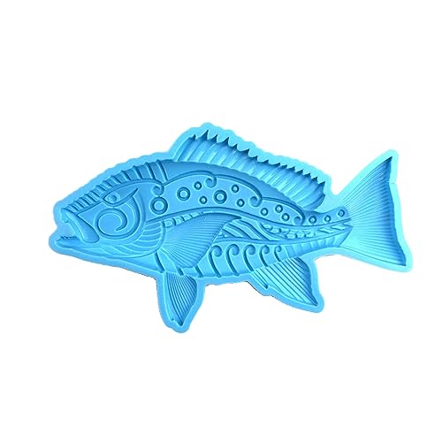 Geprägte Silikonform mit Fischanhänger, handgefertigt, Epoxidharz, Wand, Schlafzimmer, Dekoration, Ornamentherstellung Geprägte Silikonform mit Fischanhänger, handgefertigt, Epoxidharz, Wand, Schlafzimmer, Dekoration, Ornamentherstellung von Fhsqwernm
