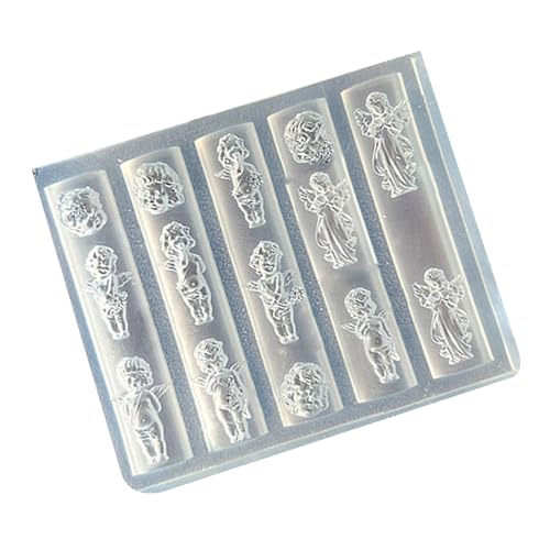 Klare Silikonnägel Charm Form Mit Komplizierten Engelsmustern Für Kreative Nägel Kunstbegeisterte Glitzer Engelsnageldesign Form Klare Silikonnägel Charm Form Mit Komplizierten Engelsmustern Für Kreative Nägel Kunstbegeisterte Glitzer Engelsnageldesign Form von Fhsqwernm