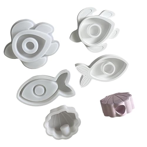 Silicon Teelight Kerzenform 3PCS Strandstile Muschelschildkröten Fischformen Crafting Werkzeug Für Kreative Projekte Handgefertigtes Kerzenzubehör Silicon Teelight Kerzenform 3PCS Strandstile Muschelschildkröten Fischformen Crafting Werkzeug Für Kreative Projekte Handgefertigtes Kerzenzubehör von Fhsqwernm