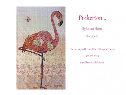 Fiberworks LHFWPINK Pinkerton Flamingo-Muster, Finishes 96,5 x 162,9 cm von Fiberworks