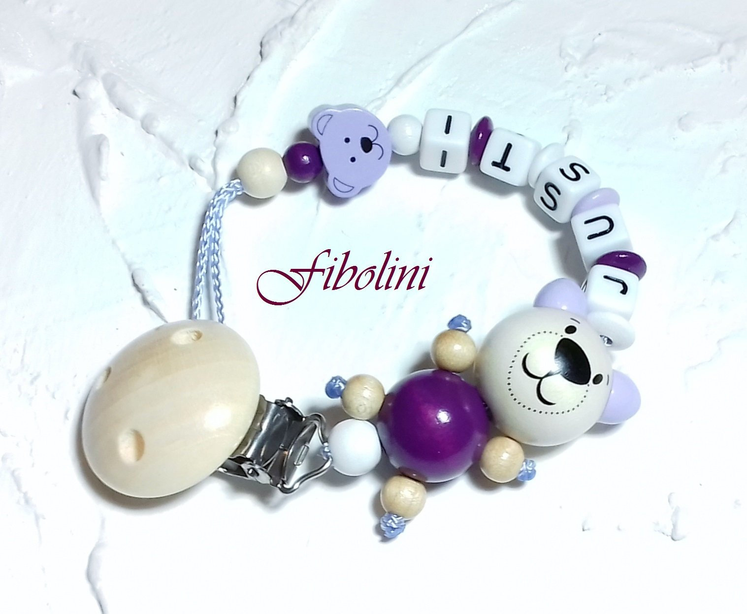 Schnullerkette 3-D "Big Bear". Nachwuchs Bekommen, Geschenke Zur Babyparty, Mama Eltern Werden, Kleine Schwester, Schwangerschaft Verkünden Schnullerkette 3-D "Big Bear". Nachwuchs Bekommen, Geschenke Zur Babyparty, Mama Eltern Werden, Kleine Schwester, Schwangerschaft Verkünden von Fibolini