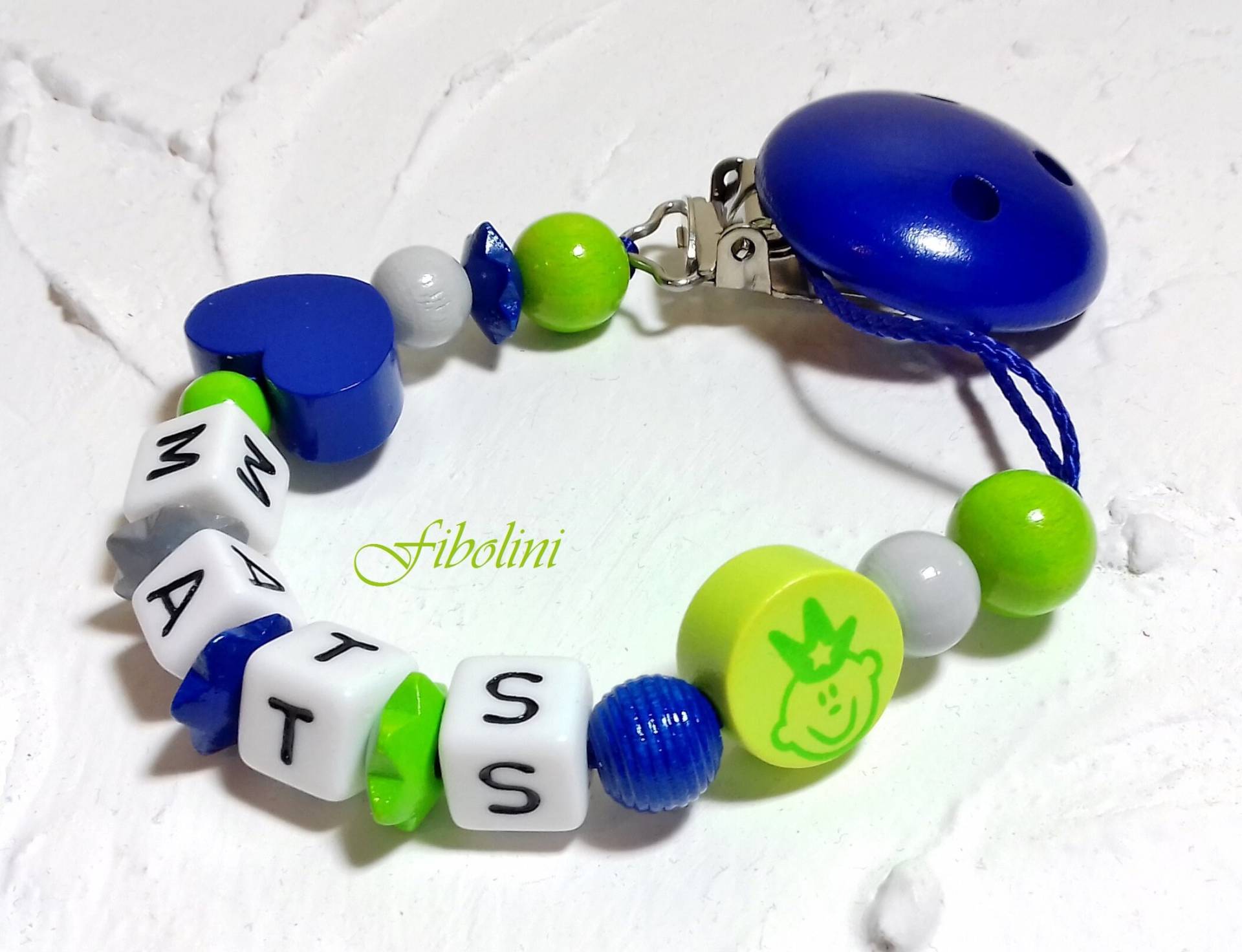 Schnullerkette "Babyboy". Grün, Blau, Grau, Für Jungen, Nuggelkette, Taufgeschenk, Geschenk Zur Geburt, Patenonkel, Kleiner Bruder, Namen Schnullerkette "Babyboy". Grün, Blau, Grau, Für Jungen, Nuggelkette, Taufgeschenk, Geschenk Zur Geburt, Patenonkel, Kleiner Bruder, Namen von Fibolini