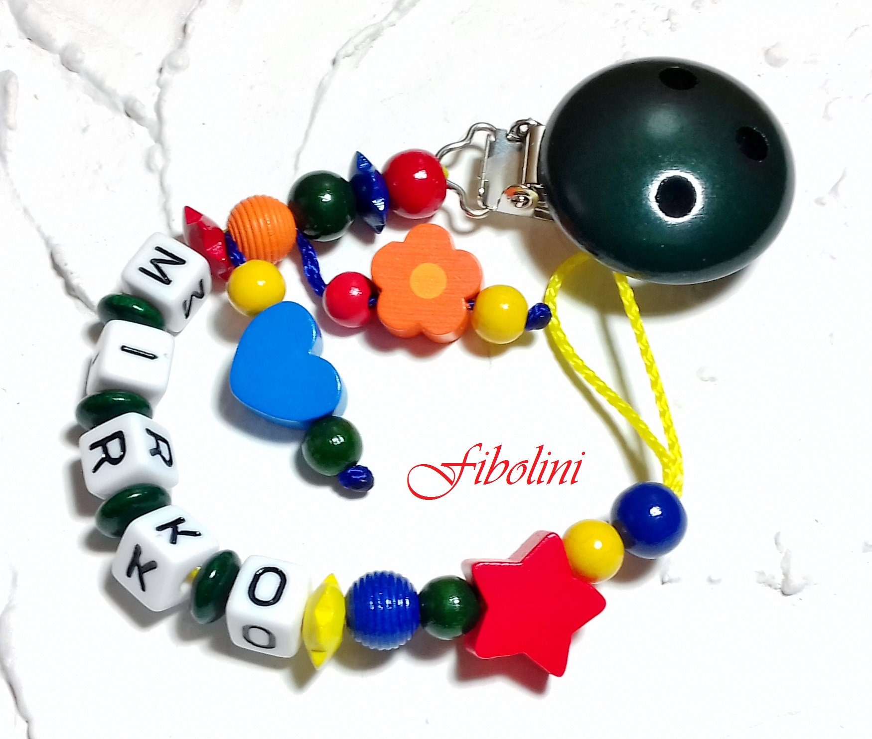 Schnullerkette Farbenfroh. Für Mädchen Jungen, Schnullerband Mit Namen, Personalisierte Kindergeschenke, Eltern Werden, Schwanger Sein, Holz Schnullerkette Farbenfroh. Für Mädchen Jungen, Schnullerband Mit Namen, Personalisierte Kindergeschenke, Eltern Werden, Schwanger Sein, Holz von Fibolini