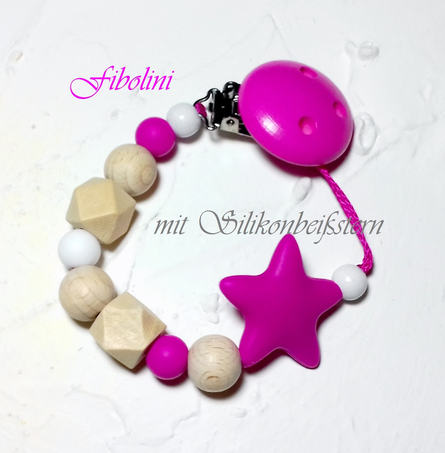 Schnullerkette "star". Schwangerschaft Verkünden, Geburtsgeschenk Baby, Für Mädchen, Geschenk Neugeborene, Meilensteine, Schwanger, Diy Schnullerkette "star". Schwangerschaft Verkünden, Geburtsgeschenk Baby, Für Mädchen, Geschenk Neugeborene, Meilensteine, Schwanger, Diy von Fibolini