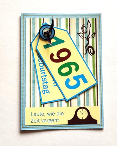 Fibula[Style] 5 x fröhliche Einladungskarte zum 60. Geburtstag 1965" von Fibula[Style]