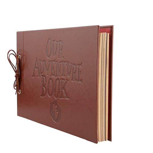Fictory Adventure Scrapbook Album DIY Kit - PU Leather Includes Stickers & Postcards von Fictory