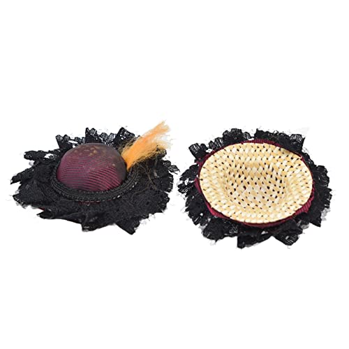 Fictory Miniatur-Puppenhüte, stilvolles 1:12 Puppenhauszubehör, perfekt für Partys von Fictory