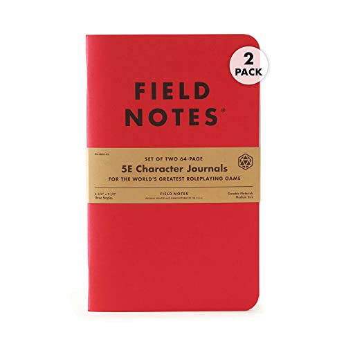 Field Notes: 5E Character Journal – 2er-Pack – Charakter-Notizbuch für Dungeons and Dragons Fifth Edition – 12,9 x 19,1 cm von Field Notes