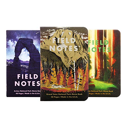 Field Notes: National Parks Series D - Grand Teton, Arches, Sequoia von Field Notes