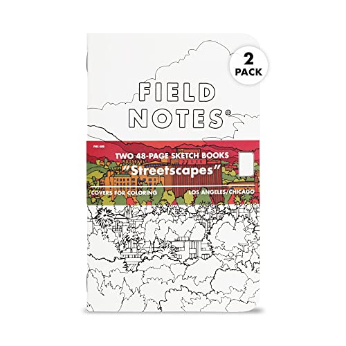 Field Notes: Streetscapes Edition Skizzenbuch, 2er-Pack, Version B – Los Angeles & Chicago, blanko, Papier Memobuch mit Einband zum Ausmalen – 11,9 x 19,1 cm Field Notes: Streetscapes Edition Skizzenbuch, 2er-Pack, Version B – Los Angeles & Chicago, blanko, Papier Memobuch mit Einband zum Ausmalen – 11,9 x 19,1 cm von Field Notes
