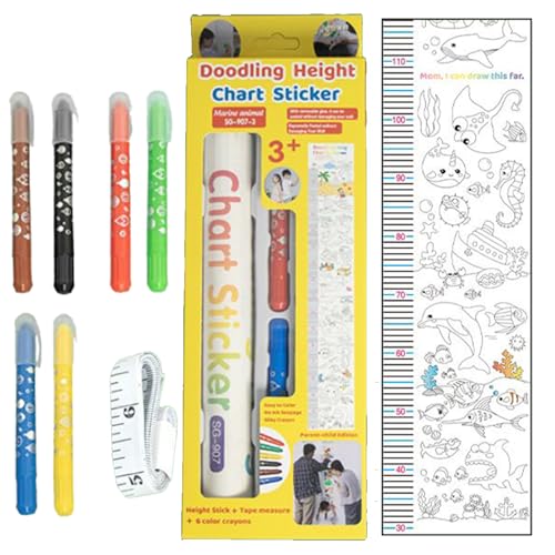 Fierudeng Größenmessband,Zum Bemalen Höhenmesser Wanddeko | Mehrfunktional Interaktiv Abwischbar Wand-Höhenmessaufkleber für Babyzimmer Kinderzimmer Schlafzimmer Klassenzimmer Spielzimmer Fierudeng Größenmessband,Zum Bemalen Höhenmesser Wanddeko | Mehrfunktional Interaktiv Abwischbar Wand-Höhenmessaufkleber für Babyzimmer Kinderzimmer Schlafzimmer Klassenzimmer Spielzimmer von Fierudeng
