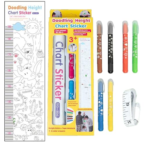 Fierudeng Höhenmessgerät für die Wand - Kritzel-Höhenaufkleber - Mehrfunktional Interaktiv Abwischbar Wand-Höhenmessaufkleber für Babyzimmer Kinderzimmer Schlafzimmer Klassenzimmer Spielzimmer Fierudeng Höhenmessgerät für die Wand - Kritzel-Höhenaufkleber - Mehrfunktional Interaktiv Abwischbar Wand-Höhenmessaufkleber für Babyzimmer Kinderzimmer Schlafzimmer Klassenzimmer Spielzimmer von Fierudeng