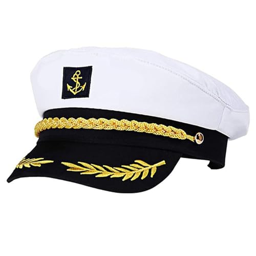 Fierudeng Kapitän Hut Einstellbare Matrosen Kostüm Cosplay Hut Marine Zubehör Party Cap Erwachsene Marine Cap Ideales Matrosen Kostüm Einzigartige Kapitän Zubehör Fierudeng Kapitän Hut Einstellbare Matrosen Kostüm Cosplay Hut Marine Zubehör Party Cap Erwachsene Marine Cap Ideales Matrosen Kostüm Einzigartige Kapitän Zubehör von Fierudeng