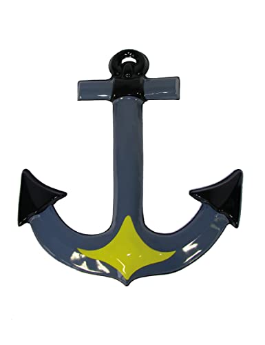 Generique - Anker Dekofigur blau-schwarz-gelb 52 cm Generique - Anker Dekofigur blau-schwarz-gelb 52 cm von Fiesta Palace