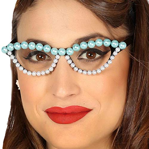 Funidelia Perlenbrille für Frauen Funidelia Perlenbrille für Frauen von Fiestas Guirca