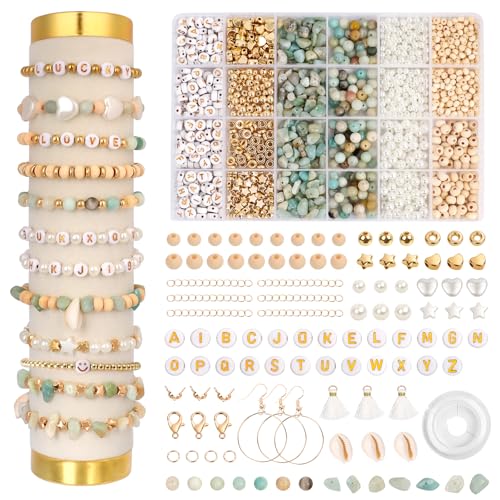 Figarge Natürliche Amazonit Perlen für Armbänder Perlenset für Fädelsets Perlen für DIY Armbänder Selbstgemachte Geschenke Halsketten Ohrringe Ketten Erwachsene Figarge Natürliche Amazonit Perlen für Armbänder Perlenset für Fädelsets Perlen für DIY Armbänder Selbstgemachte Geschenke Halsketten Ohrringe Ketten Erwachsene von Figarge