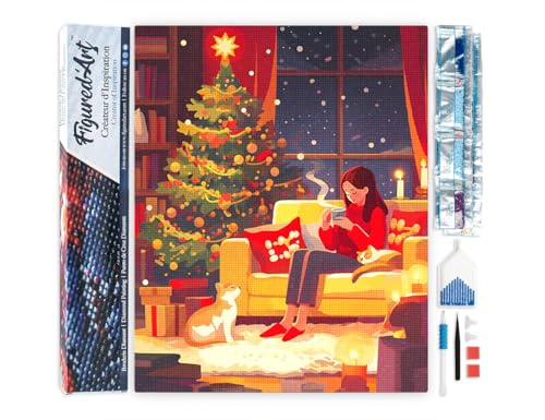 Figured'Art Diamond Painting Erwachsene 40x50cm Ganze Leinwand gerollt Festlicher Rückzugsort am Abend 5D Bilder Eckige Steine - DIY Set Basteln Figured'Art Diamond Painting Erwachsene 40x50cm Ganze Leinwand gerollt Festlicher Rückzugsort am Abend 5D Bilder Eckige Steine - DIY Set Basteln von Figured'Art