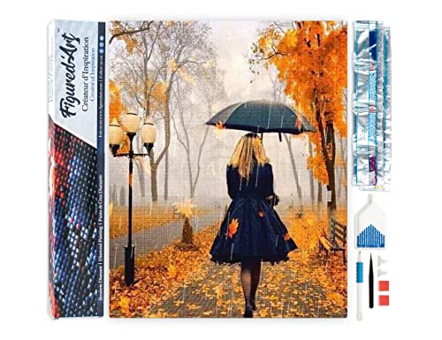 Figured'Art Diamond Painting Erwachsene 40x50cm Ganze Leinwand gerollt Frau im Regen 5D Bilder Eckige Steine - DIY Set Basteln Figured'Art Diamond Painting Erwachsene 40x50cm Ganze Leinwand gerollt Frau im Regen 5D Bilder Eckige Steine - DIY Set Basteln von Figured'Art