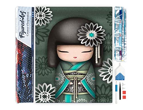 Figured'Art Diamond Painting Erwachsene 40x50cm Ganze Leinwand gerollt Frau in Kimono 5D Bilder Eckige Steine - DIY Set Basteln Figured'Art Diamond Painting Erwachsene 40x50cm Ganze Leinwand gerollt Frau in Kimono 5D Bilder Eckige Steine - DIY Set Basteln von Figured'Art