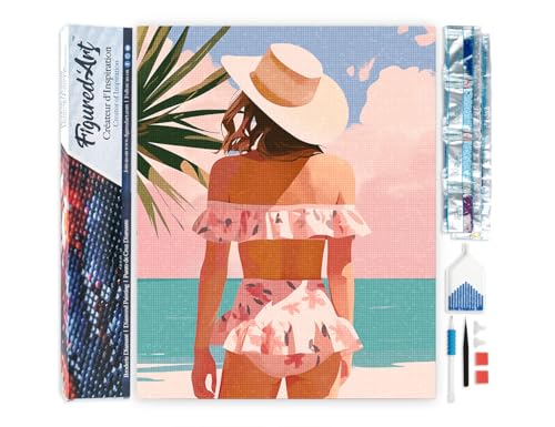 Figured'Art Diamond Painting Erwachsene 40x50cm Ganze Leinwand gerollt Sommerschönheit 5D Bilder Eckige Steine - DIY Set Basteln Figured'Art Diamond Painting Erwachsene 40x50cm Ganze Leinwand gerollt Sommerschönheit 5D Bilder Eckige Steine - DIY Set Basteln von Figured'Art