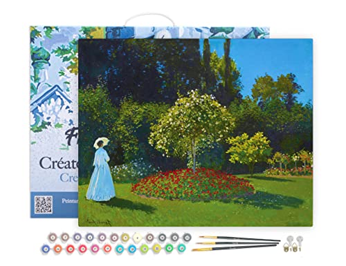 Figured'Art Malen Nach Zahlen Erwachsene Mit Rahmen Frau im Garten - Monet - Paint by Numbers Basteln DIY Bastelset 40x50cm Leinwand gespannt auf Holzrahmen Figured'Art Malen Nach Zahlen Erwachsene Mit Rahmen Frau im Garten - Monet - Paint by Numbers Basteln DIY Bastelset 40x50cm Leinwand gespannt auf Holzrahmen von Figured'Art