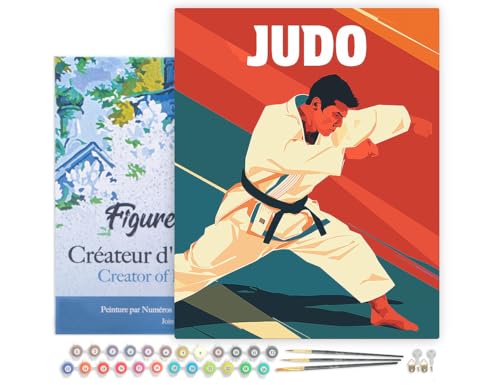 Figured'Art Malen Nach Zahlen Erwachsene Mit Rahmen Sportposter Judo - Paint by Numbers Basteln DIY Bastelset 40x50cm - Leinwand gespannt auf Holzrahmen Figured'Art Malen Nach Zahlen Erwachsene Mit Rahmen Sportposter Judo - Paint by Numbers Basteln DIY Bastelset 40x50cm - Leinwand gespannt auf Holzrahmen von Figured'Art