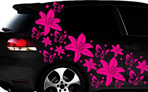 HR-WERBEDESIGN 108-teiliges LILIEN Aufkleber Hibiskus Blumen Schmetterlinge Hawaii WANDTATTOO b HR-WERBEDESIGN 108-teiliges LILIEN Aufkleber Hibiskus Blumen Schmetterlinge Hawaii WANDTATTOO b von HR-WERBEDESIGN