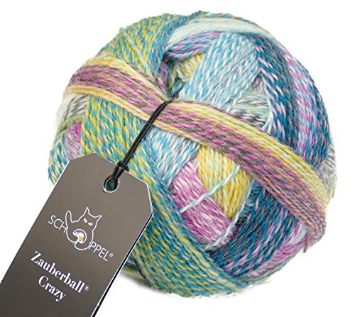 Schoppel Wolle Zauberball Crazy Fb. 2355 Gartenparty, bunte Sockenwolle musterbildend mit Farbverlauf zum Stricken oder Häkeln Schoppel Wolle Zauberball Crazy Fb. 2355 Gartenparty, bunte Sockenwolle musterbildend mit Farbverlauf zum Stricken oder Häkeln von Fiico