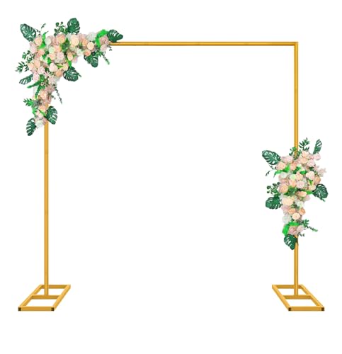 Fiita 2.5 * 2.5m Hochzeitsbogen-Hintergrundständer, quadratisch, goldfarben, Metallbogen, Hintergrund für Hochzeitszeremonie, Fotoautomaten, Geburtstag, Party Dekoration Fiita 2.5 * 2.5m Hochzeitsbogen-Hintergrundständer, quadratisch, goldfarben, Metallbogen, Hintergrund für Hochzeitszeremonie, Fotoautomaten, Geburtstag, Party Dekoration von Fiita