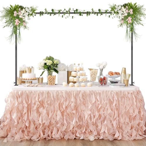 Fiita Verstellbarer Tischständer mit Klemmen 120 cm -320 cm Länge, Metall, verzierter Blumen-Tischbogen für Hochzeit, Party-Dekoration Bogen Geburtstagsfeier Jubiläum Weihnachtsdekoration Zubehör Fiita Verstellbarer Tischständer mit Klemmen 120 cm -320 cm Länge, Metall, verzierter Blumen-Tischbogen für Hochzeit, Party-Dekoration Bogen Geburtstagsfeier Jubiläum Weihnachtsdekoration Zubehör von Fiita
