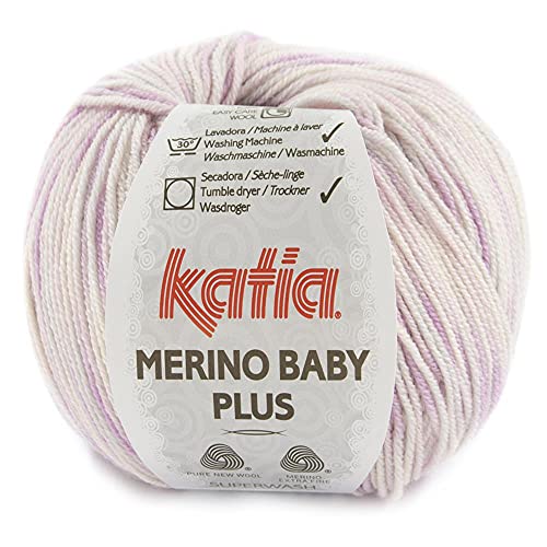 50g "Merino Baby Plus" - Farbe: 104 - rose-steingrau - Merinowolle mit Total Easy Care ist ideal zum Stricken und Häkeln bequemer Kleidungsstücke und Basics für den Alltag der gesamten Familie. von Fil Katia