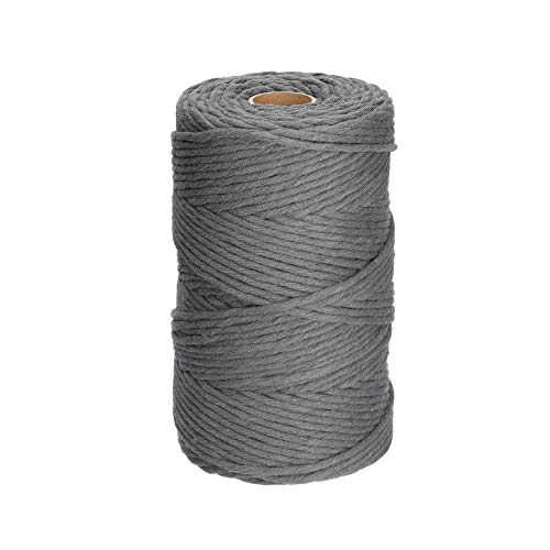 Filani Lieblingsgarn - Premium Makramee Garn aus Baumwolle 3mm Single Twist Graphite Grey Filani Lieblingsgarn - Premium Makramee Garn aus Baumwolle 3mm Single Twist Graphite Grey von Filani