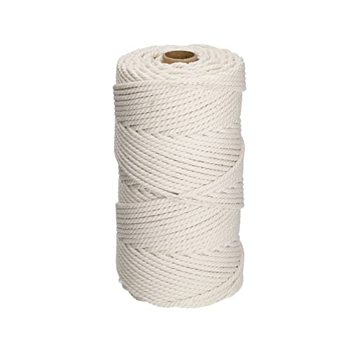 Filani Lieblingsgarn - Premium Makramee Garn aus Baumwolle 5mm Double Twist Nature Filani Lieblingsgarn - Premium Makramee Garn aus Baumwolle 5mm Double Twist Nature von Filani