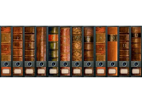 File Art - Ordnerrücken Design Etiketten - Motiv "Folio" für 12 breite Aktenordner als Kollektion FA-AJ311+312+313 von File Art als Kollektion