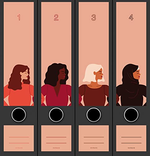 4er Set breite Ordnerrücken Women Frauen International File Art Ordner Etiketten Deko AJ 2202, AJ2201 4er Set breite Ordnerrücken Women Frauen International File Art Ordner Etiketten Deko AJ 2202, AJ2201 von File Art