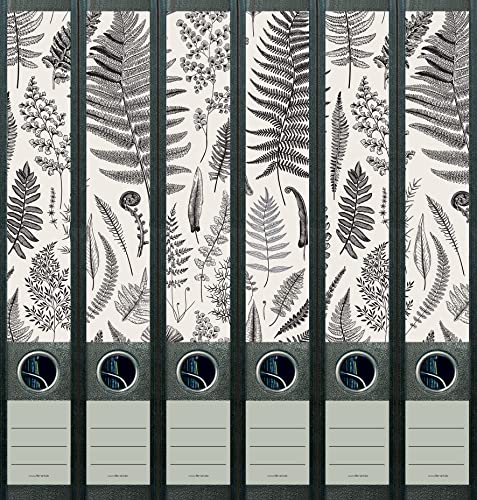 6er Set schmale Ordnerrücken Fens Farne Pflanze Blatt File Art Ordner Etiketten Deko 2209 6er Set schmale Ordnerrücken Fens Farne Pflanze Blatt File Art Ordner Etiketten Deko 2209 von The Art File