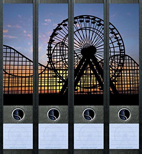 File Art 4er Set Ordnerrücken für breite Ordner Leuchtturm Maritim Ordner Aufkleber Etiketten Deko 424 von The Art File