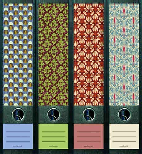 File Art AJ322 Design Etiketten Ordnerrückenschilder von The Art File