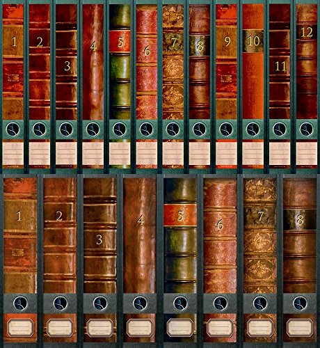 File Art - Ordnerrücken Design Etiketten - Motiv "Folio" für 8 breite + 12 schmale Aktenordner als Kollektion von a-m-w-shop File Art - Ordnerrücken Design Etiketten - Motiv "Folio" für 8 breite + 12 schmale Aktenordner als Kollektion von a-m-w-shop von The Art File