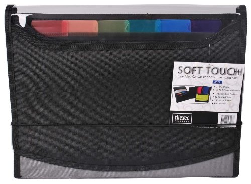 Filexec Soft Touch 46227-8 Fächermappe für Fenster, gepolstert, 13 Fächer, 1 Packung, Schwarz Filexec Soft Touch 46227-8 Fächermappe für Fenster, gepolstert, 13 Fächer, 1 Packung, Schwarz von Filexec
