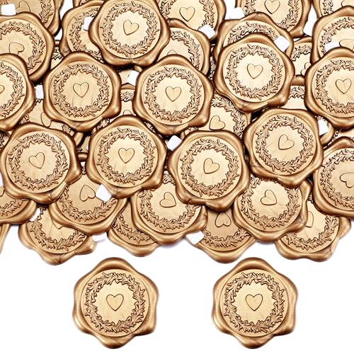Filhome Wachssiegel Selbstklebend Herz 50 Stück Siegelaufkleber Gold Umschlagaufkleber Wachssiegelstempel Sticker für Hochzeit Einladung Filhome Wachssiegel Selbstklebend Herz 50 Stück Siegelaufkleber Gold Umschlagaufkleber Wachssiegelstempel Sticker für Hochzeit Einladung von Filhome