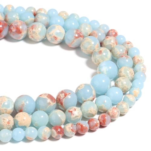 Naturstein Perlen 6mm Himmel blau Jasper poliert Runde glatt Edelstein Perlen für Schmuck machen Erwachsene 15 Zoll Naturstein Perlen 6mm Himmel blau Jasper poliert Runde glatt Edelstein Perlen für Schmuck machen Erwachsene 15 Zoll von Filluck