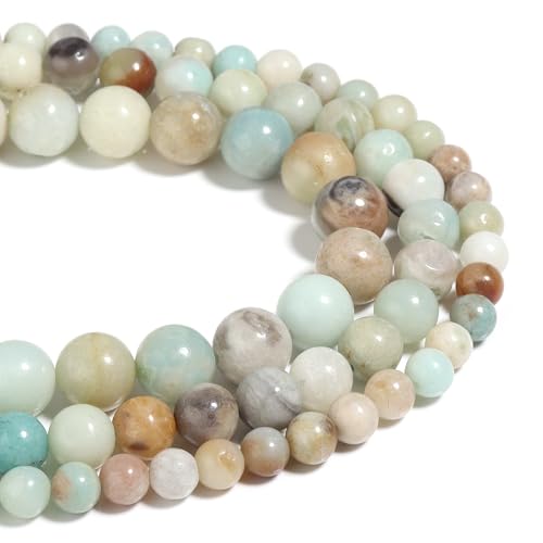 Naturstein Perlen Amazonit 6mm poliert Runde glatte Edelstein Perlen für Schmuck machen 15 Zoll von Filluck