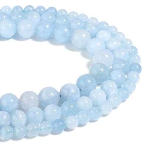 Naturstein Perlen Aquamarin 6mm poliert Runde glatt Edelstein Perlen für Schmuck machen 15 Zoll Naturstein Perlen Aquamarin 6mm poliert Runde glatt Edelstein Perlen für Schmuck machen 15 Zoll von Filluck