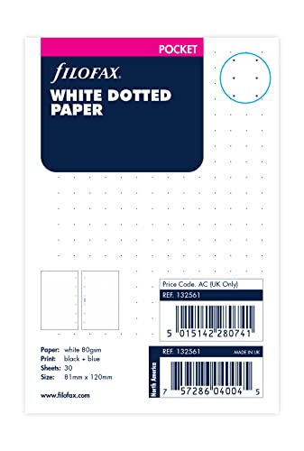 FILOFAX Notizblock, gepunktet, Weiß FILOFAX Notizblock, gepunktet, Weiß von Filofax
