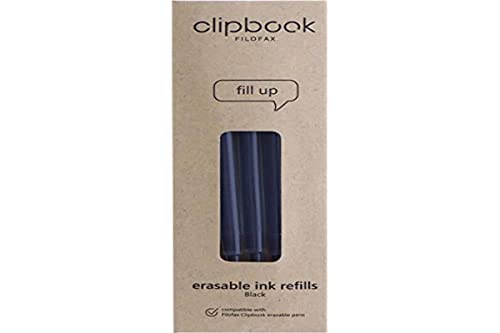 Filofax Nachfüllpack für Kugelschreiber, löschbar, Schwarz von Filofax